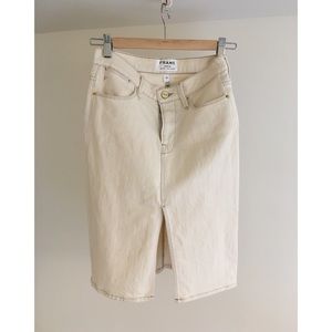 Frame white denim skirt (Size 24)